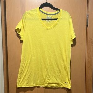 Nike Bright Yellow V-Neck Tee